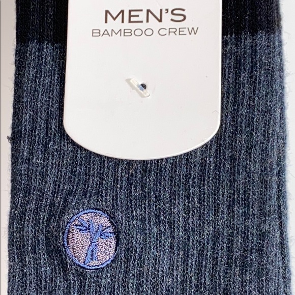 Men's Bamboo Crew Socks - Black - Picture 6 of 12